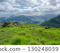 Viewing the beautiful landscape of Gap of Dunloe mountains in County Kerry, Ireland. 130248039