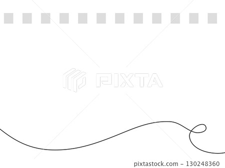 Simple border and hand-drawn line background material Simple border and hand-drawn line background material 130248360
