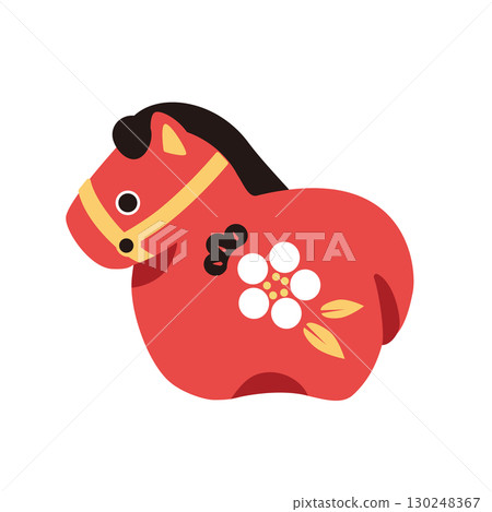紅馬雕像的插圖 130248367