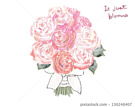 玫瑰的簡單插圖 玫瑰的簡單插圖 130248407