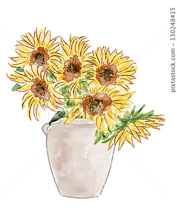花瓶裡的向日葵 花瓶裡的向日葵 130248415