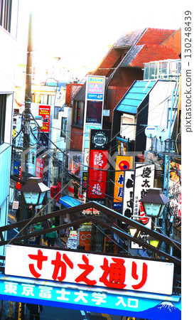 View of Sakae-dori Shopping Street in Takadanobaba, Shinjuku Ward, Tokyo View of Sakae-dori Shopping Street in Takadanobaba, Shinjuku Ward, Tokyo 130248439