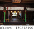 Shimotsui Gion Shrine, a shrine in Kurashiki City that has been worshipped as the god of safe voyages for about 250 years. Inside the worship hall. 130248490