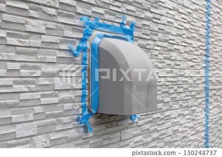 Masking the ventilation hood for sealing work 130248737
