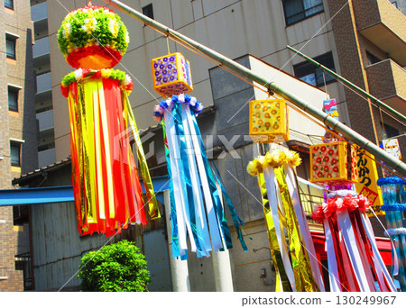 A scene from the Tanabata Festival at Fujinoichi Shopping Arcade in 2025 130249967