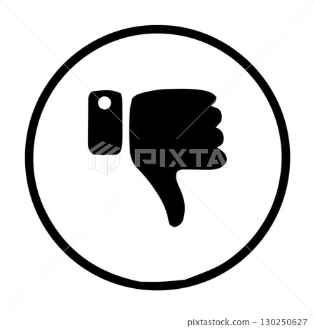 icon symbol dislike vectors illustration icon symbol dislike vectors illustration 130250627