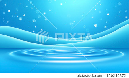 水面蔓延清爽漣漪背景設計 水面蔓延清爽漣漪背景設計 130250872