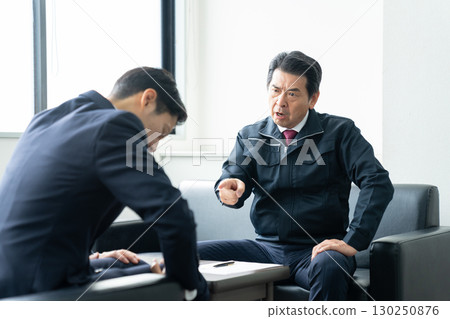 An angry senior businessman 130250876