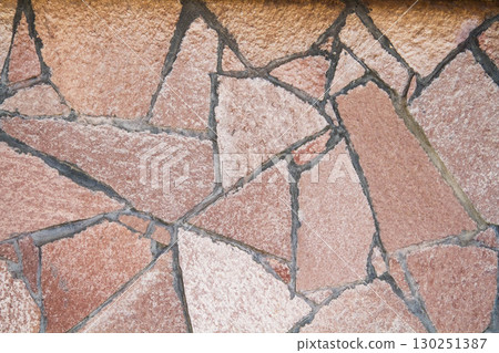 Texture of an old stone with a crack. Grunge brick texture. 130251387