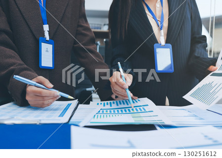 Success, audience with an applause and in a business meeting at work with a lens flare together. Achievement or celebration, motivation and businesspeople clapping hands for good news or support 130251612