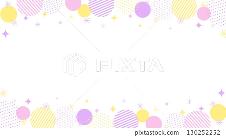 Cute background frame of colorful polka dots Cute background frame of colorful polka dots 130252252