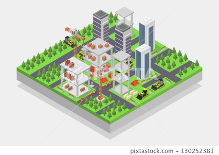 Isometric city Isometric city 130252381