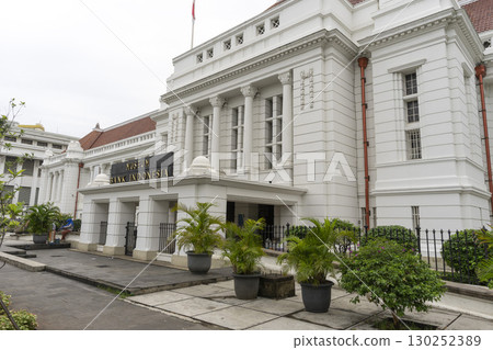 Jakarta, Indonesia - Mar 31,2024 : View of Museum Bank Indonesia, heritage building in Jakarta Old Town in Jakarta, Indonesia on Mar 31,2024. 130252389