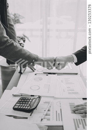Business handshake for teamwork of business merger and acquisition,successful negotiate,hand shake,two businessman shake hand with partner to celebration partnership and business deal concept Business handshake for teamwork of business merger and acquisition,successful negotiate,hand shake,two businessman shake hand with partner to celebration partnership and business deal concept 130253376