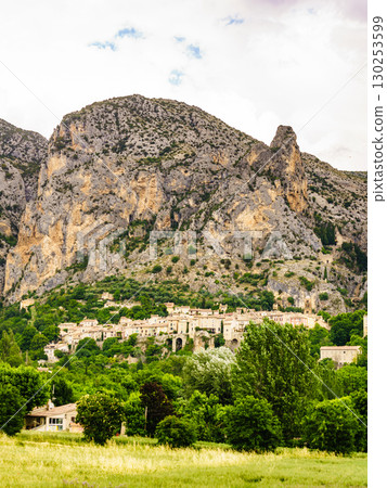 Moustiers-Sainte-Marie village, France 130253599