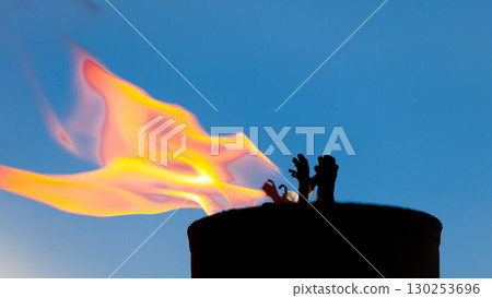 Movement of fire flame Movement of fire flame 130253696