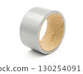 Duct tape roll silver repair reel isolated 130254091