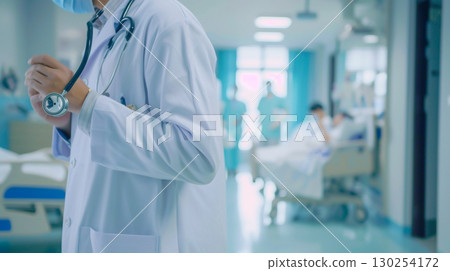 Doctor standing in the ward Doctor standing in the ward 130254172
