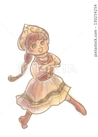 芭蕾舞女演員跳芭蕾舞劇《胡桃鉗》中的俄羅斯舞蹈 芭蕾舞女演員跳芭蕾舞劇《胡桃鉗》中的俄羅斯舞蹈 130254254