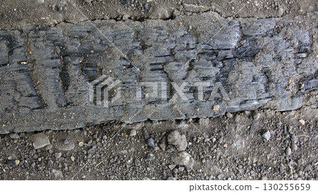 Burnt timber (10-11 century) - medieval fires in wooden cities. Burnt timber (10-11 century) - medieval fires in wooden cities. 130255659