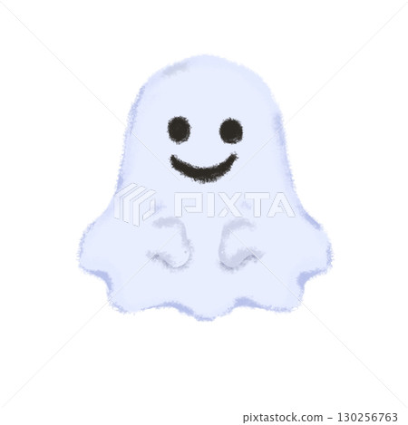 Cute ghost illustration Halloween character Cute ghost illustration Halloween character 130256763