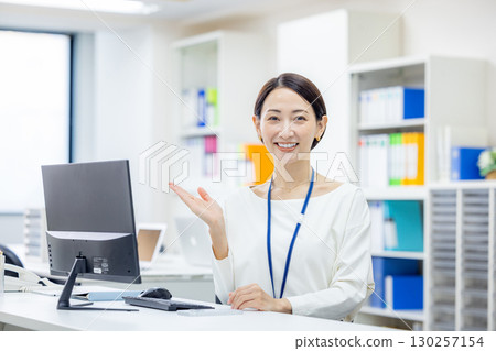 Office worker, female, office 130257154