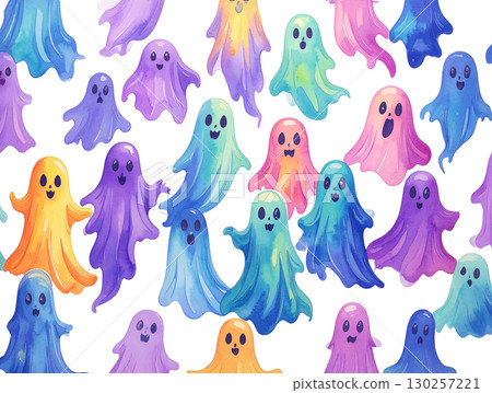 鬼背景圖像水彩 鬼背景圖像水彩 130257221