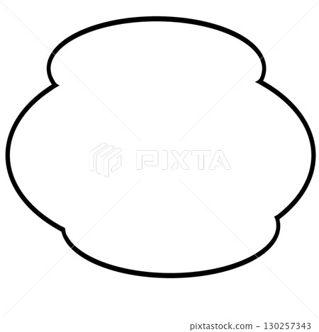 白色雲狀氣泡插圖素材，可用於思考和自言自語 130257343
