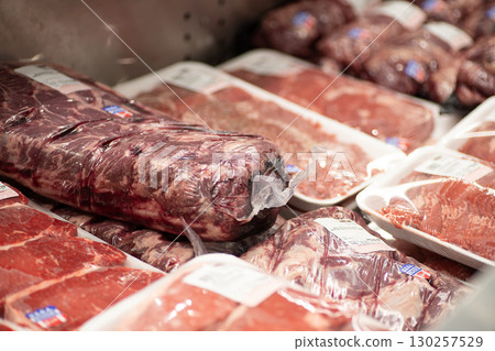 Beef sold in American supermarkets 130257529