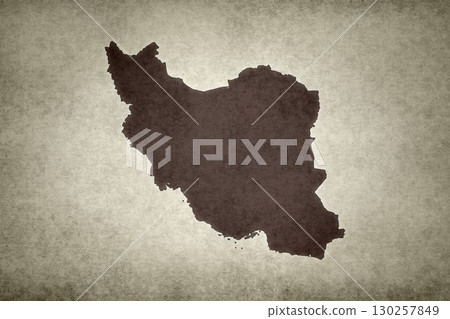 Map of Iran on an paper Map of Iran on an paper 130257849