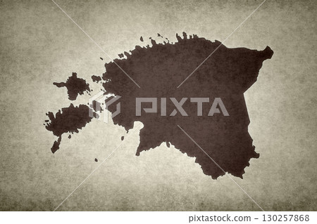 Map of Estonia on an paper Map of Estonia on an paper 130257868