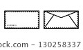 航空郵件圖示：地址和密封面 130258337