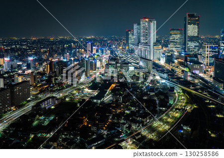Night view of Nagoya station 130258586