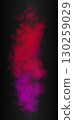 Vertical gradient violet, magenta and red colors smoke. Vector realistic cloud isolated on the semi 130259029