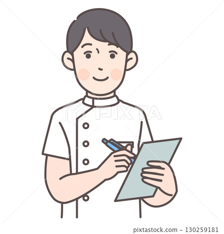 寫病歷的男護士 130259181