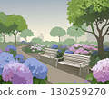 繡球花和風景 130259270