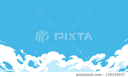 Illustration material of shock smoke effect_16:9 Illustration material of shock smoke effect_16:9 130259357