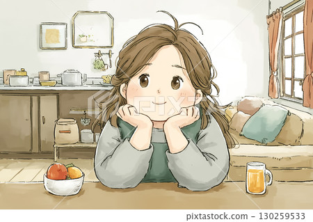 Miyu Series: A slightly overweight woman fantasizing about what she would do if she lost weight 130259533