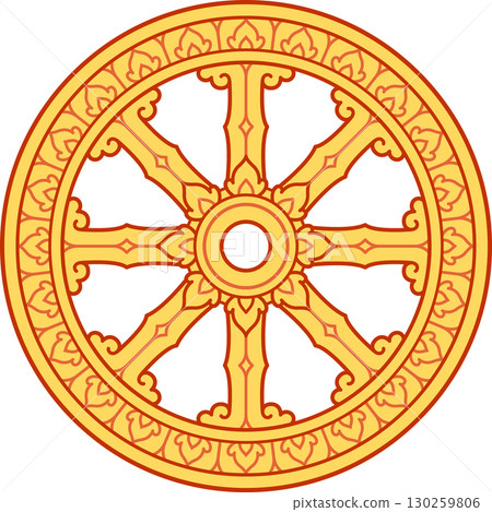 Theravada Buddhism Dhamma Wheel 130259806