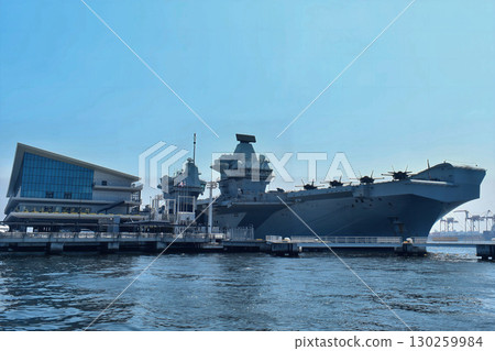 英國皇家海軍航空母艦威爾斯親王號@東京國際郵輪碼頭 130259984