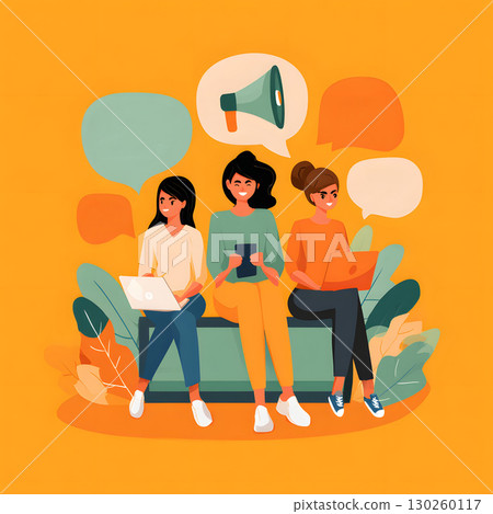 Flat vector awareness campaign social media template Flat vector awareness campaign social media template 130260117