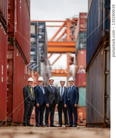 executives in smart freight hub 130260638