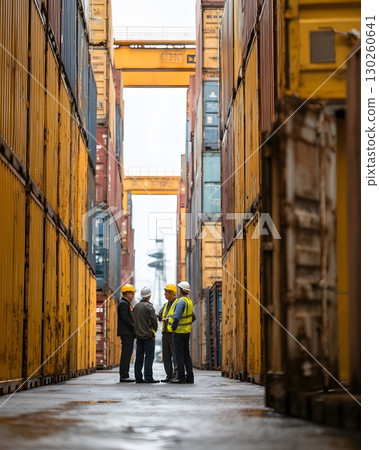 corporate discussion in container depot 130260641