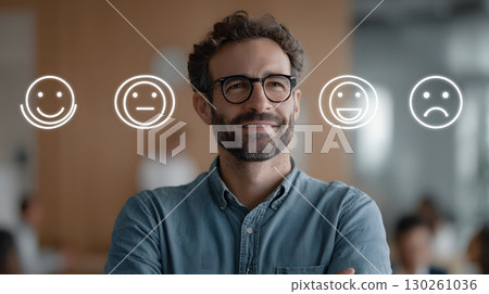partners using AI sentiment analysis on customer feedback high resolution 8k 130261036