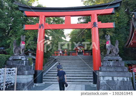 Inari Shrine - Torii gate 1 in the grounds of Fushimi Inari Taisha Shrine 130261945