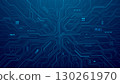 Abstract AI circuit board background. Tech pattern 130261970