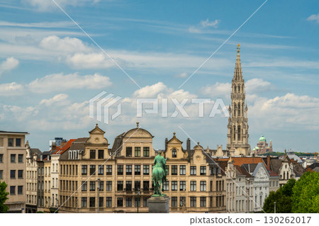 Mont des Arts on Sunny Day. Brussels, Belgium 130262017