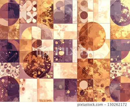 A fantastic design background made up of circles and patterns 130262172
