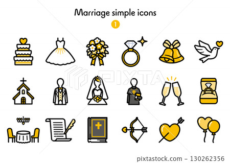 簡單圖示集合婚姻 130262356