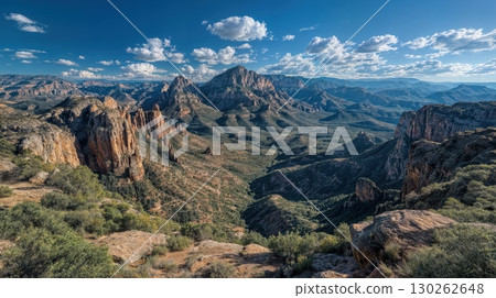 Breathtaking Panorama of Bell Rock, Courthouse Butte, and Munds Wash Arizonas Majestic Landscape, Perfect for Relaxing and NatureInspired Projects. Breathtaking Panorama of Bell Rock, Courthouse Butte, and Munds Wash Arizonas Majestic Landscape, Perfect for Relaxing and NatureInspired Projects. 130262648